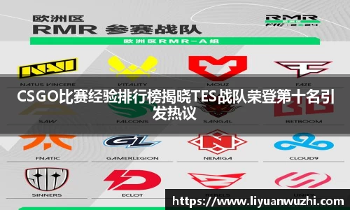 CSGO比赛经验排行榜揭晓TES战队荣登第十名引发热议